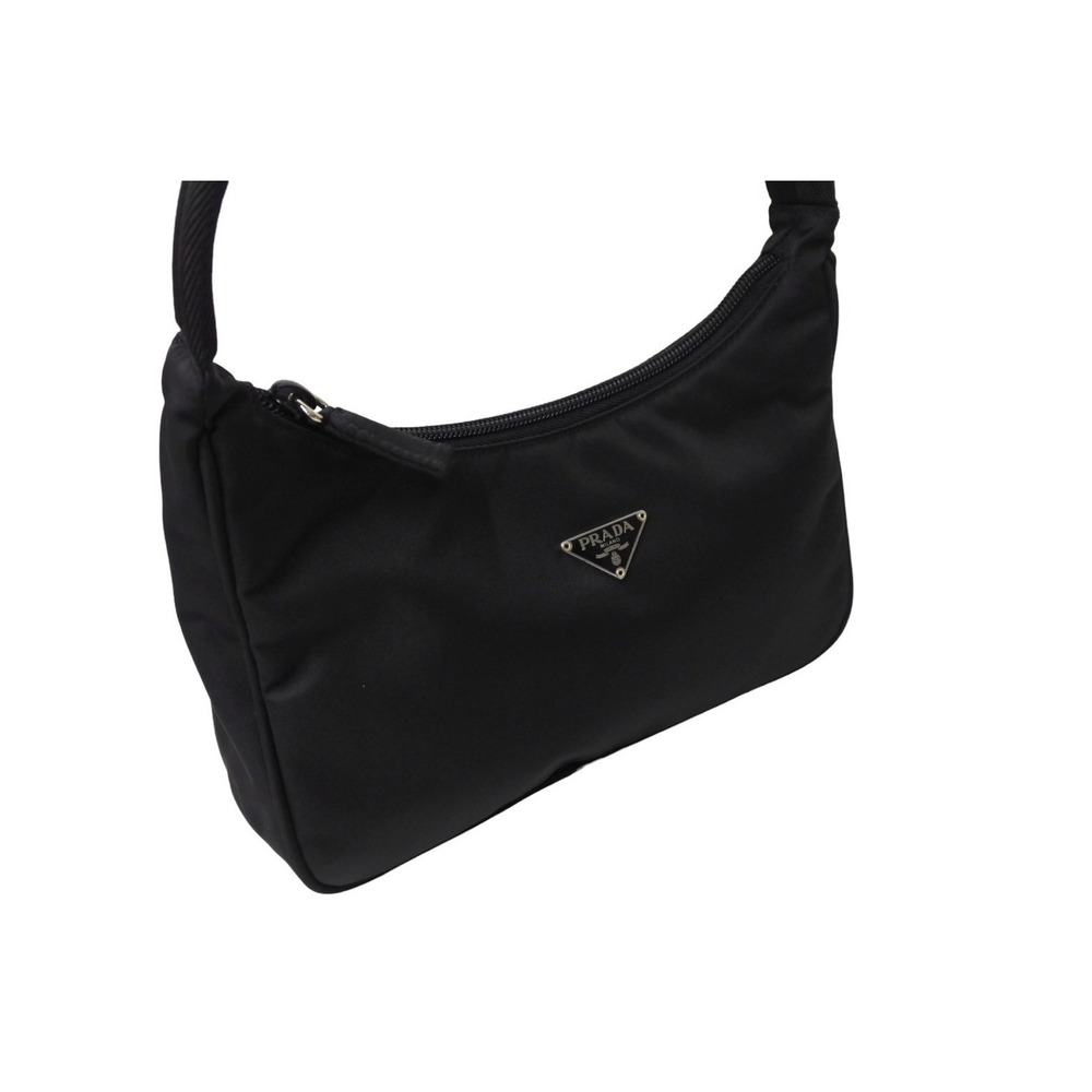 Prada Hobo handbag One Shoulder Hobo bag triangle logo black - Picture 4 of 10